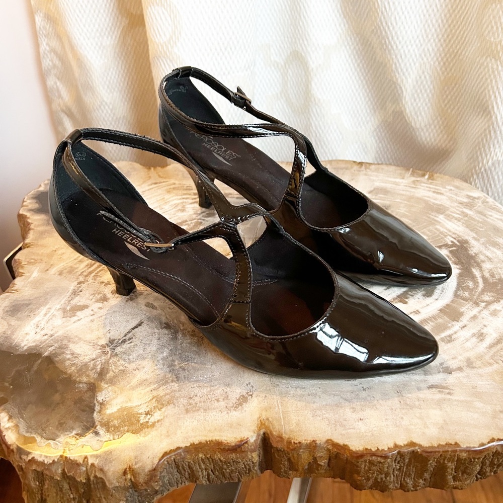 Black Patent Leather Women's Shoes